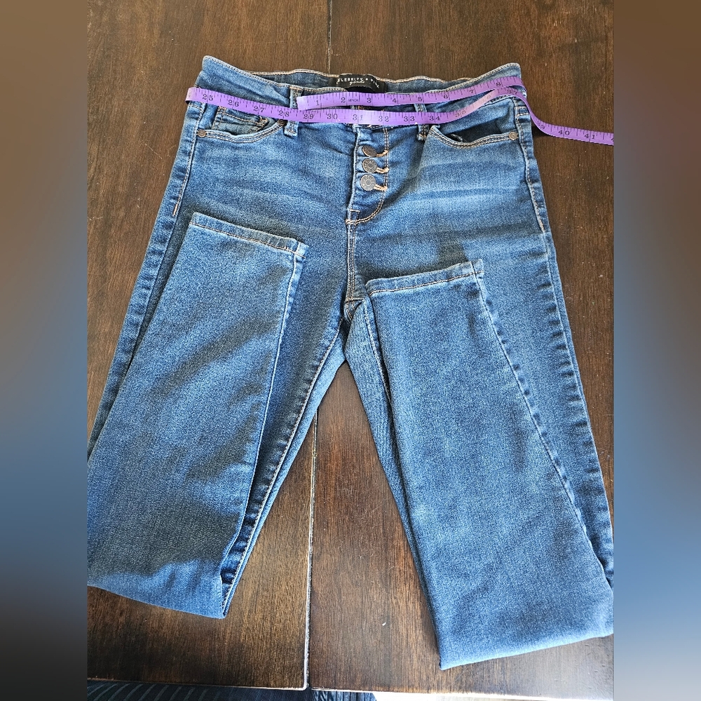 Celebrity Pink Dark Blue High-Rise Skinny Jeans - Picture 12 of 15